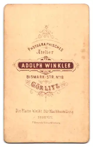 Fotografie Adolph Winkler, Görlitz, Bismarckstrasse 18, Bürgerliche Familie in den Sonntagsgewändern