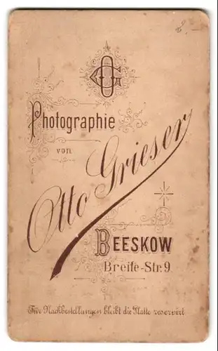 Fotografie Otto Grieser, Beeskow, Breite-Str. 9, Kleines Mädchen im hübschen Kleid