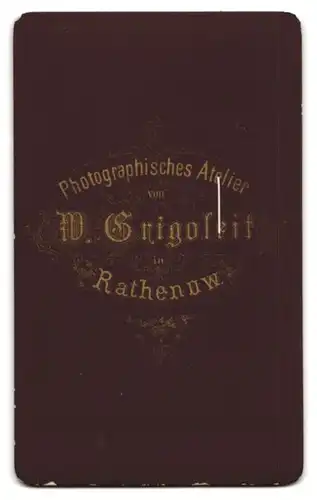 Fotografie W. Grigoleit, Rathenow, Junger Herr im Anzug mit Fliege