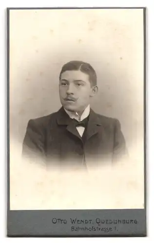 Fotografie Otto Wendt, Quedlinburg, Ansicht Quedlinburg, Geschäftshaus & Foto-Atelier in der Bahnhofstrasse 1