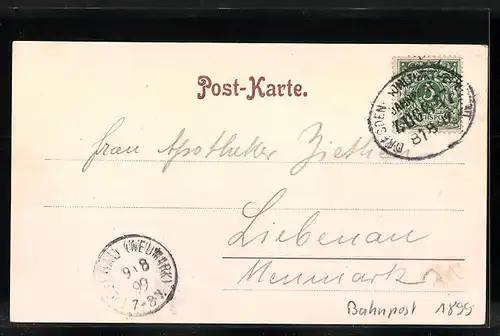 AK Löbau i. S., Totalansicht mit Kirche