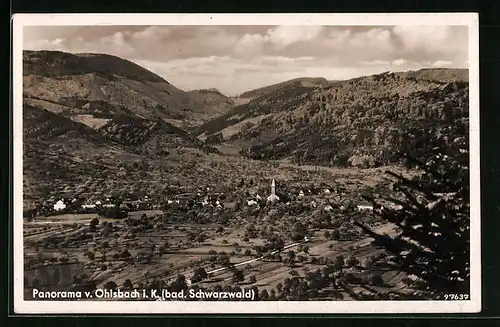 AK Ohlsbach i. K. /Bad. Schwarzwald, Panoramaansicht