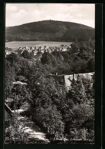 AK Löbau i. Sa., Ortsansicht vom Löbauer Berg aus