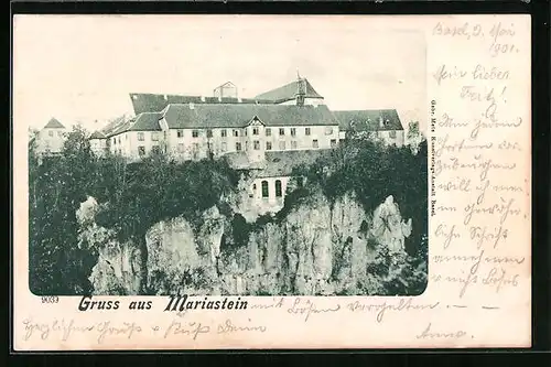 AK Mariastein, Blick zum Kloster