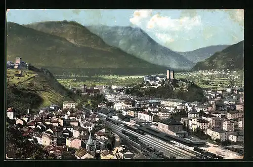 AK Bellinzona, Ferrovia del Gottardo, Veduta generale