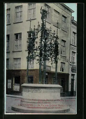 AK Antwerpen, De Put van Quinten Metzijs ov de Handschoenenmarkt