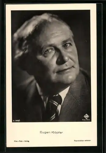 AK Schauspieler Eugen Klöpfer im Anzug