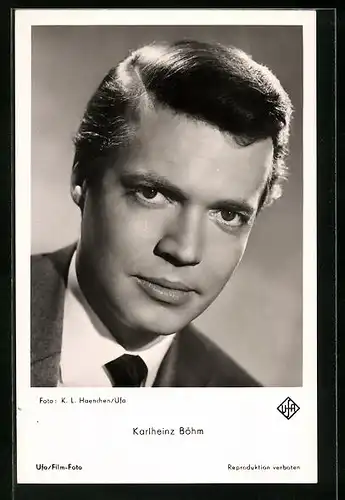 AK Schauspieler Karlheinz Böhm, Portrait