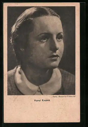 AK Schauspielerin Hansi Knoteck, Porträt