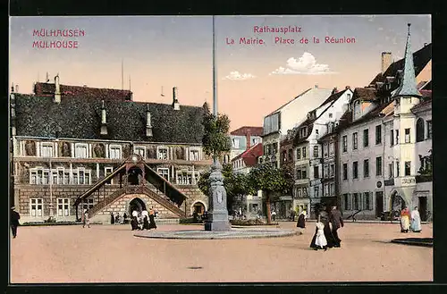 AK Mülhausen, Rathausplatz