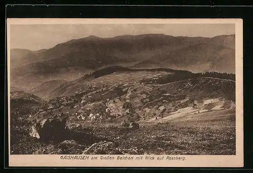 AK Gaishausen, Blick auf Rossberg