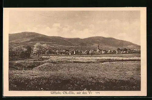 AK Uffholz, Panorama mit den Vogesen