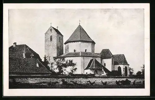 AK Ottmarsheim, Befestigte Kirche aus dem 11. Jahrhundert