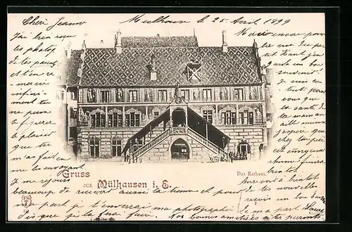 AK Mülhausen i. E., Das Rathaus