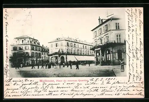 AK Mulhouse, Place du nouveau Quartier