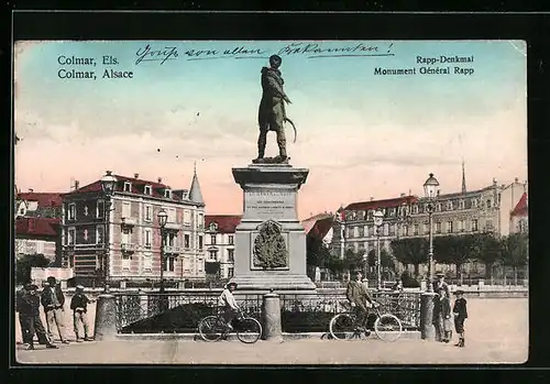 AK Colmar /Els., Rapp-Denkmal