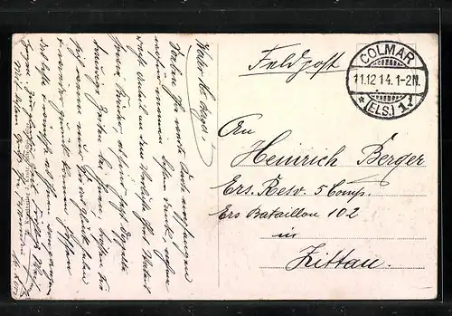 AK Colmar /Els., Rapp-Denkmal