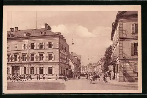 AK Mülhausen, Jung-Tor und Kolmarerstrasse