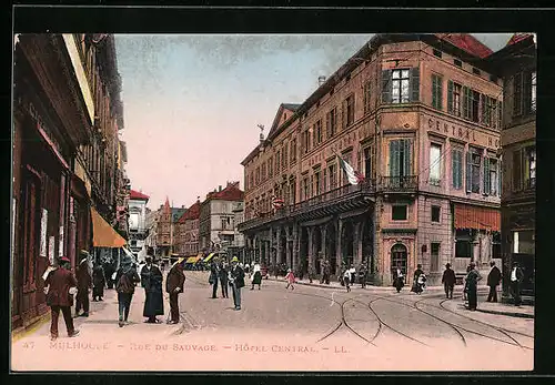 AK Mulhouse, Rue du Sauvage