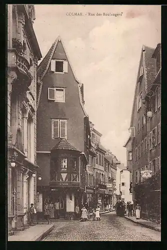 AK Colmar, Rue des Boulangers