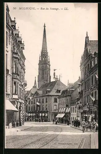 AK Mulhouse, Rue du Sauvage