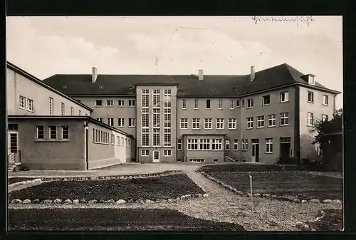 AK Neckarsulm, Kath. Gemeindehaus u. Töchterinstitut St. Paulus, Gartenseite