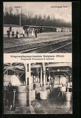 AK Bietigheim /Württemberg, Kriegs-Verpflegungs-Anstalten von E. Kallhardt