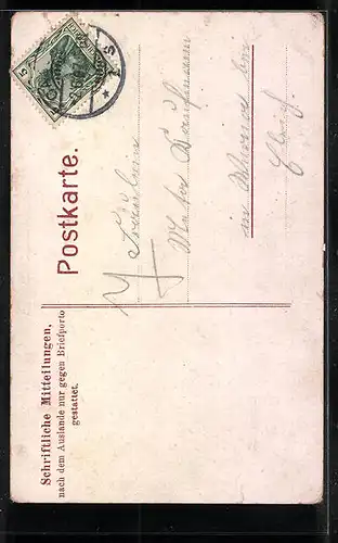 Lithographie Cassel, St. Martinskirche, Denkmal Landgraf Philipp des Grossmütigen