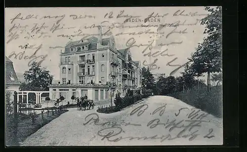 AK Baden-Baden, Sanatorium Frey-Gilbert