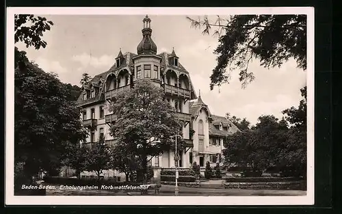 AK Baden-Baden, Erholungsheim Korbmattfelsenhof