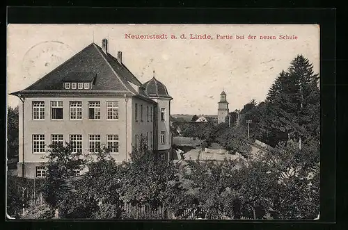 AK Neuenstadt a. d. Linde, Partie bei der neuen Schule