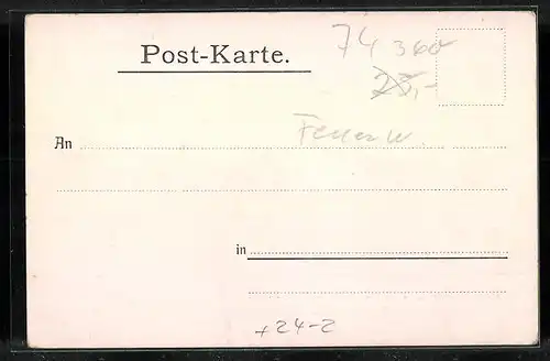 AK Ilsfeld, Brandkatastrophe 1904, Zerstörte Häuser