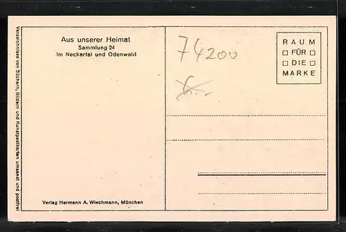 AK Wimpfen am Berg, Ortspartie mit Fackwerk