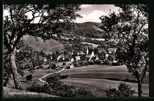 AK Eutendorf, Ortsansicht aus weiter Ferne
