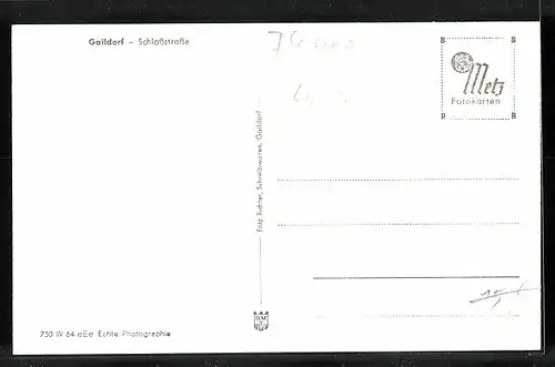 AK Gaildorf, Blick in die Schlossstrasse