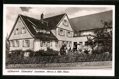 AK Eutendorf über Gaildorf, Gasthaus Landheim Maria u. Käte Schien