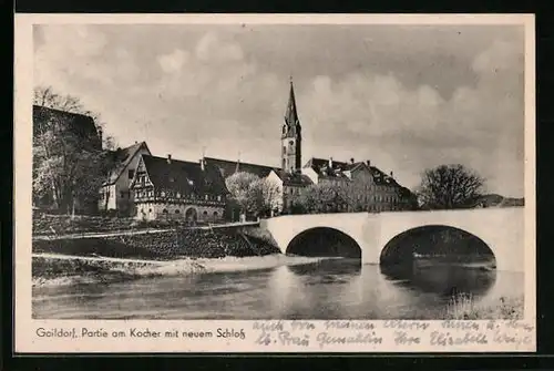 AK Gaildorf, Partie am Kocher mit dem neuem Schloss