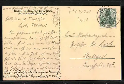 AK Schwäbisch Hall, Strassenpartie am Creilsheimer Tor