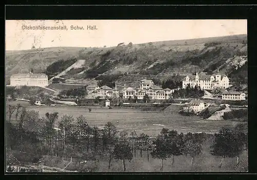 AK Schwäb. Hall, Diakonissenanstalt aus der Ferne