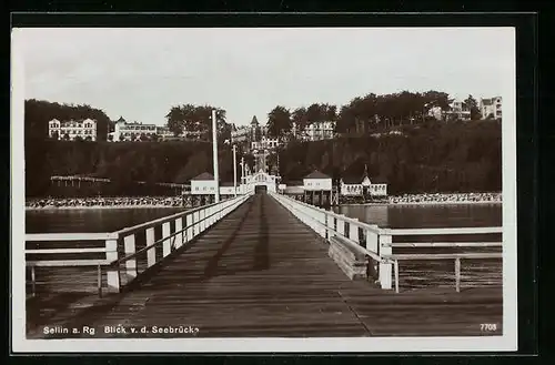 AK Sellin /Rügen, Blick von der Seebrücke