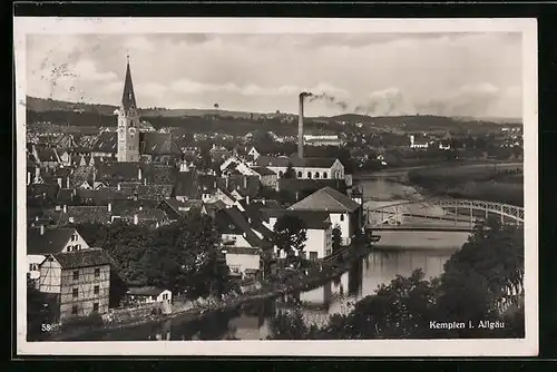 AK Kempten /Allg., Ortsansicht aus der Vogelschau