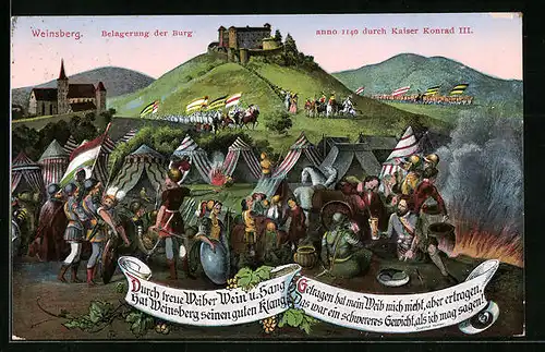 AK Weinsberg, Belagerung der Burg