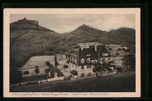 AK Annweiler, Erholungsheim Trifels aus der Vogelschau