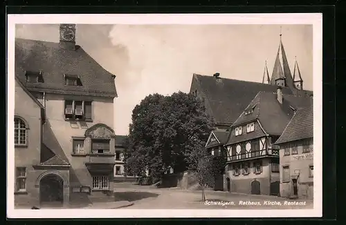 AK Schwaigern, Rathaus, Kirche, Rentamt