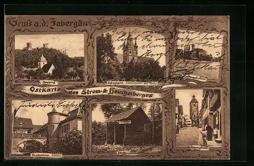AK Brackenheim, Schloss, Schlossgarten Schwaigern, Lauffener Rathaus, Bönnigheim
