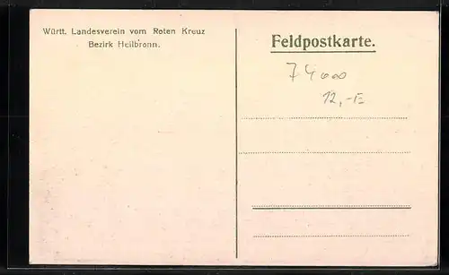 AK Heilbronn a. N., Lehrerbildungsanstalt z. Zt. Reservelazarett III.