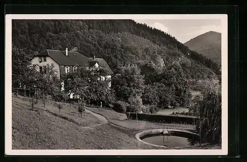 AK Wolfach, Kurheim - Blick von der Liegehalle