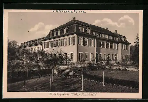 AK Freudental, Erholungsheim Schloss Freudental