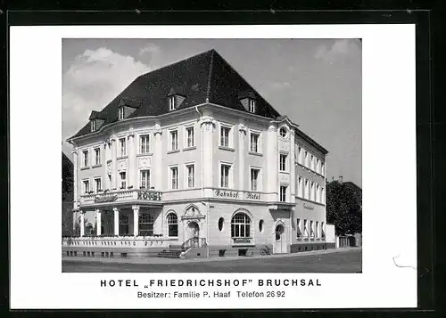AK Bruchsal, Hotel Friedrichshof