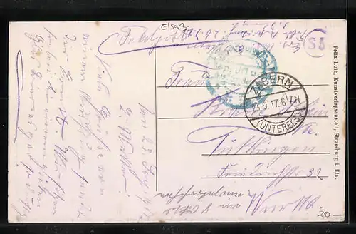 AK Zabern i. Els., Ortspartie am Kanal